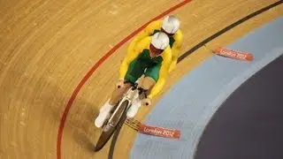 Cycling Track - Men's Individual B-Sprint Quarterfinals Race 2 - London 2012 Paralympic Games