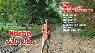 Dijual Tanah Murah ,Subur bisa untuk Perkebunan Buah Atau Lahan Pertanian L.7965m² Harga 330 Jt.