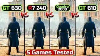 GT 630 vs R7 240 vs GT 610 vs Quadro 2000 | GPUs War