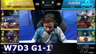 Dignitas vs Cloud 9 | Game 1 S7 NA LCS Summer 2017 Week 7 Day 3 | DIG vs C9 G1 W7D3
