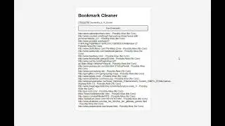 Bookmark Cleaner