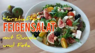 So esse ich Feigen am liebsten: Feigensalat mit Feta und Rucola | delicious fig salad with feta