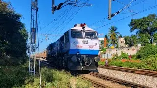 10 in 1 : SUPERFAST DIESEL & ELECTRIC TRAINS on Bangalore Hubli line | WAP-4, WDP-4|Indian Railways