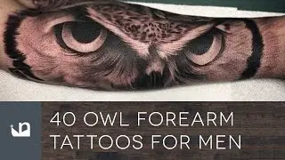 40 Owl Forearm Tattoos For Men