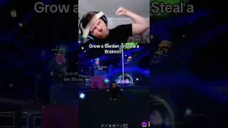Grow a garden vs Steal a Brainrot battle Roblox 💪 #brainrot #roblox