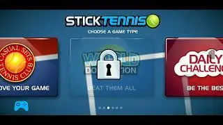 Playing stick tennis