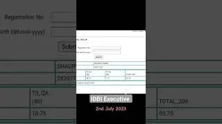 Idbi Executive 2023 #idbi #result