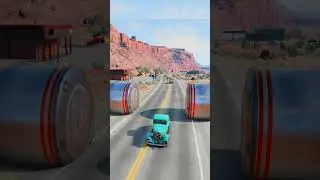 Simple Old Vintage Cars Vs Bollards Beam.ngDrive
