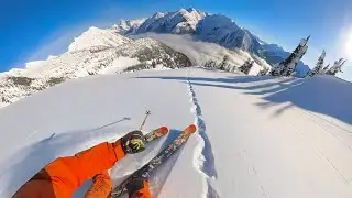 Skiing Powder & Crusty Snow in British Columbia, Canada On The Last Day of Our Trip