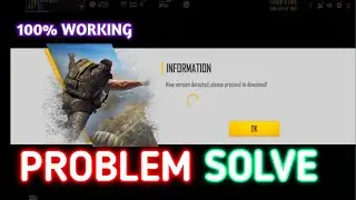New Version Detected Please Proceed to Download | Free Fire Max not opening problem today 🤔🤔