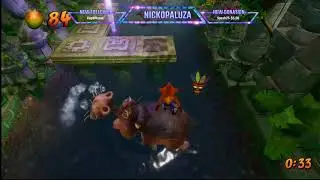 how to get secret gem in Hang Eight Crash 2 CSB