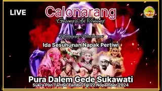 🔴 #live Calonarang “Geseng Aji Tenung” Pura Dalem Gede, Sukawati