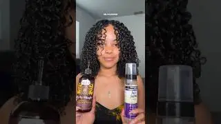 Gel vs Mousse 🎀 which side do you like best? #curlyhair #mousse #gel #curlyhairroutine
