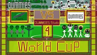 World cup 4 in The World of Dummies , [ DUMMIES  VS Aliens ] Cartoon , animation , 2D ⚽🏆