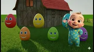 Learn Colors with Dancing Eggs | Bright 3D Animation Nursery Rhymes for Toddlers