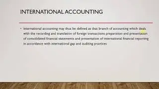 international accounting
