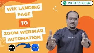 Wix Landing Page to Zoom Webinar | Automatic Registration from Landing Page to Zoom Webinar