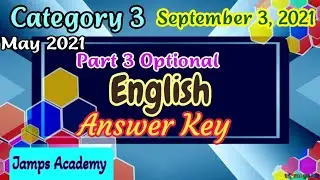 Ktet Category 3 English Optional Answer Key | Date - September 3,2021|Tentative key| Part-3( 71-150)