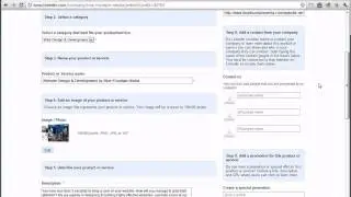 LinkedIn Company Services / Products Feature