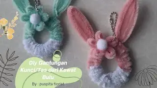 Cara Membuat Gantungan Kunci/Tas dari Kawat Bulu || How to Make Keychains/Bags from Wire Feathers