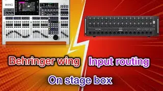 Behringer wing input routings on stage box 🛑 ||#wing#behringer #s32#Behringer wing#digital console