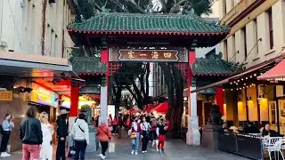 Chinatown Friday night market walking tour | Sydney Australia | Winter Aug 2022