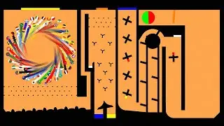 70 countries Marble Race challenge in Algodoo #3 | lizard404