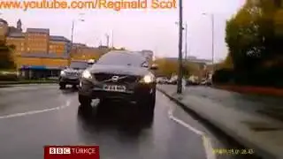 Bike intentionally striking tools cameras on BBC