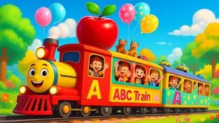 Alphabet Train Song 🚂 | A to Z Learning with Fun for Kids | ABC Phonics Rhymes#kidssong 