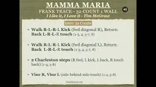 Mamma Maria - For Practice - I Like it I Love it #linedancersorg #seniorlinedance