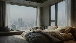 Piano & Rain | Clean Bedroom Atmosphere for Sleep & Stress Relief | No Ads | Gentle Rain 🌧️