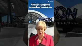 When you&rsquo;re not quick enough on the Disney virtual queue and miss Tron #disney #disneyworld #comedy