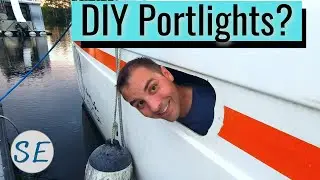 ALMOST Installing NEW PORT LIGHTS In Our Family Catamaran Sailboat