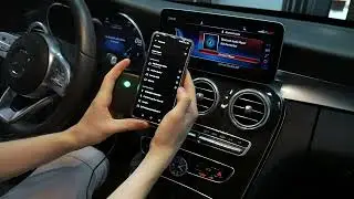 Mercedes S-Class 2020 Wired to Wireless Android Auto Converter GROM WiLinq - demo video