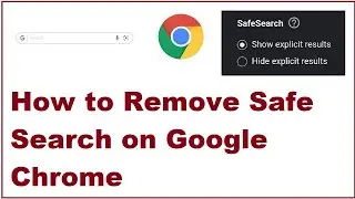 Как удалить безопасный поиск в Google Chrome