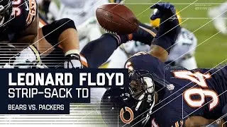 Leonard Floyd Strip-Sacks Aaron Rodgers & Recovers for the TD! | Bears vs. Packers | NFL