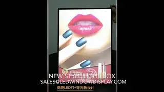 Tempered glass panel luminous restaurant LED order menu display Advertising light box board