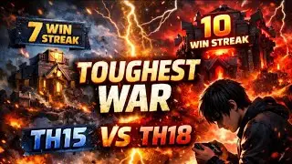 We Might Lose Today&hellip; 😞 | TH18 WAR LIVE | 10 Win Streak Opponent | COC Live