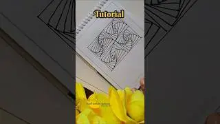 Zen tangle art tutorial. #art #zentangle #easydrawing #doodle #doodline