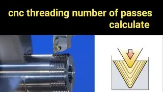 cnc thread number of passes calculate (G78 cycle)