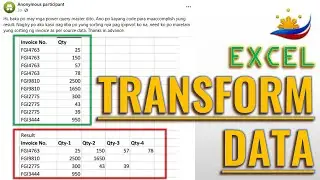 Transform Data Using Power Query | EXCEL TAGALOG |  EXCEL QUERY