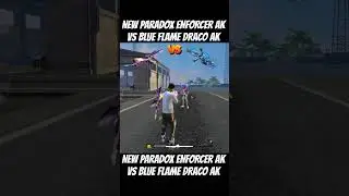 New Paradox Enforcer Ak Vs Blue Flame Draco Ak | Best Ak Skin - Garena Free Fire #shorts #short