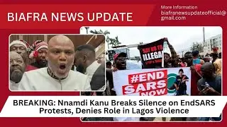 BREAKING: Nnamdi Kanu Breaks Silence on EndSARS Protests, Denies Role in Lagos Violence