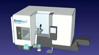 CNC loading  unloading  Simulation