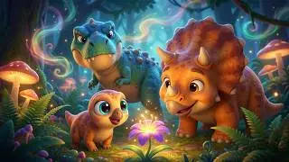 The Magical Forest Adventure 🌿 | Cute Dinosaurs Save the Light | Kids Animated Story