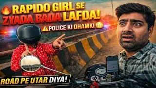 Rapido Girl Se Aisa Lafda Hua 😱 Police Tak Baat Pahunch Gayi | Moto Vlog#MotoVlog#RapidoRide