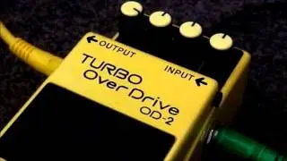 Boss OD-2 Turbo Overdrive guitar pedal demo