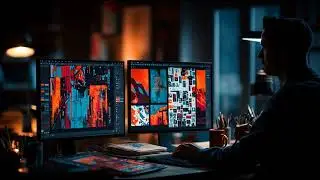 Color Architect at Work &ndash; Immersive Digital Design Photography | Video Background