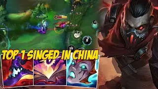 TOP 1 SINGED GAMEPLAY IN CHINA SERVER SEASON 11 - WILD RIFT