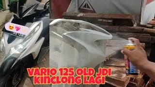 VARIO 125 OLD JADI BENING LAGI ,REEPAINT JADI PUTIH MUTIARA
